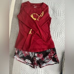 Beach or pool outfit- Burgundy